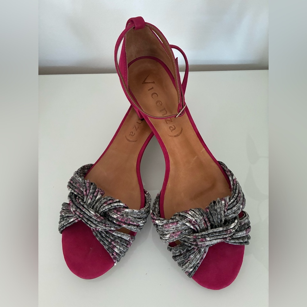 Vicenza Pink and Gray Women's Sandals Size 38